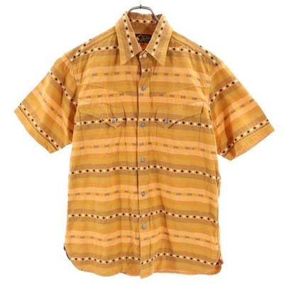 Toyo Enterprise Border Pattern Short Sleeve Western Shirt M Men's Used