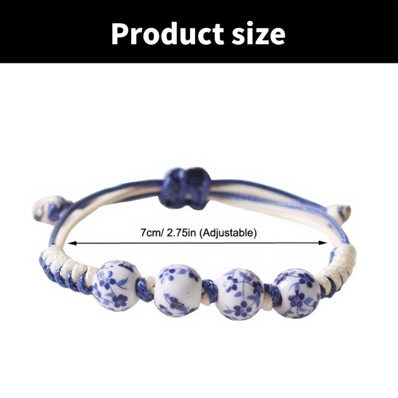 Elegant Ceramic Bead Bracelet Showcasing Traditional Craftsmanship And Modern Designs for Unique Oriental Aesthetic