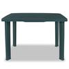 Table de jardin - vidaXL - 101 x 68 x 72 cm - Plastique - Vert - Résistante aux intempéries
