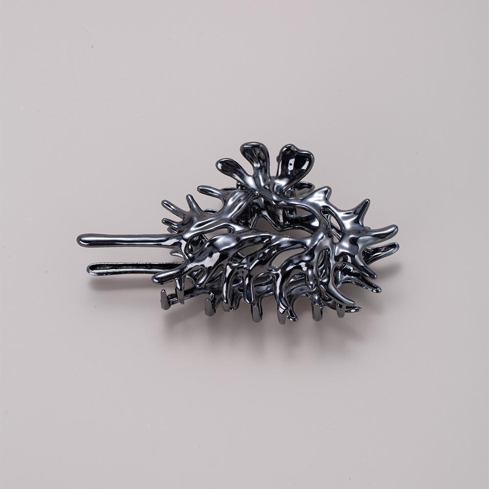 Fermaglio per Capelli a Forma di Squalo Conchiglia Multicolore - Design di Accessorio per Capelli Posteriore di Alta Gamma