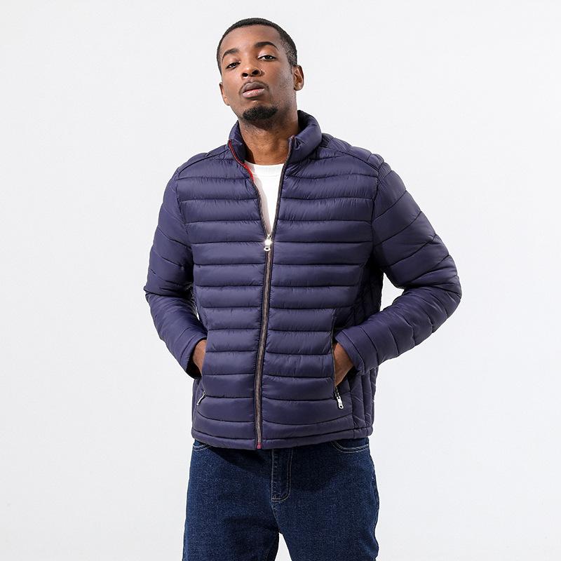 Autumn and winter new stand-up collar men's cotton clothes casual and warm long-sleeved pat cotton jacket men