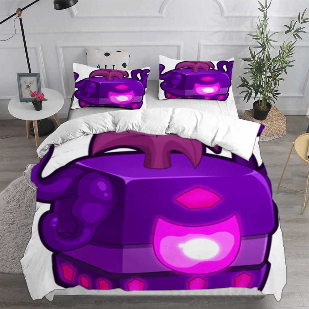 Blox Fruits Bedding Sets Bed Cover Comforter Duvet Cover Pillow Case 2-3 Pieces Sets Single Double Large Size Bedroom Decor