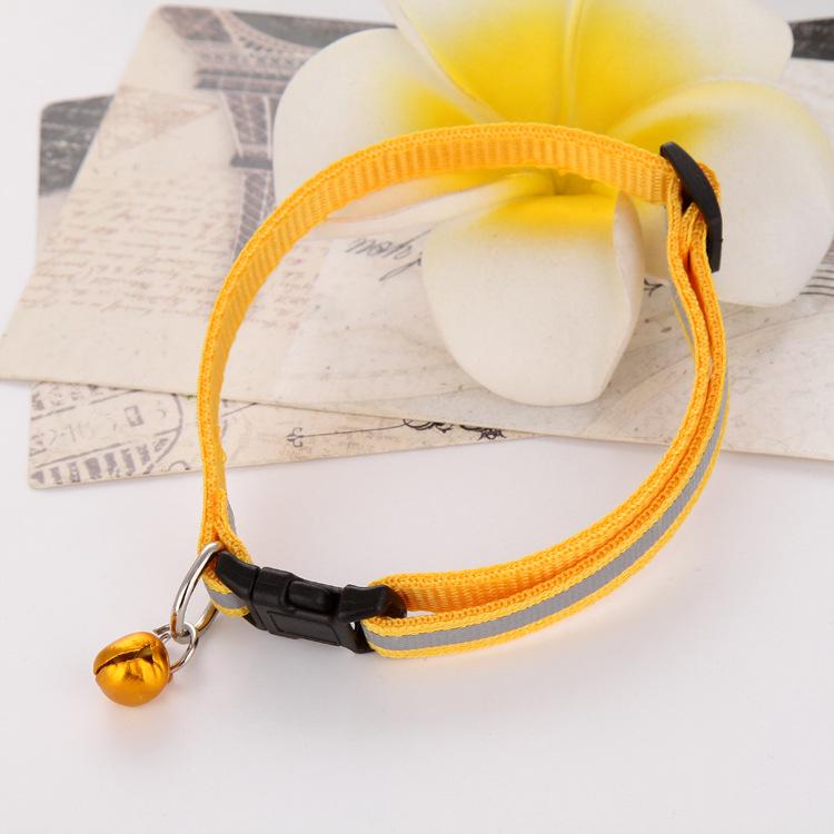 

Нейлоновый полосатый светящийся ошейник для собак, аксессуары для домашних животных, ночной светоотражающий ошейник для собак, флуоресцентное ожерелье для маленьких и средних собак 32cm жёлтый