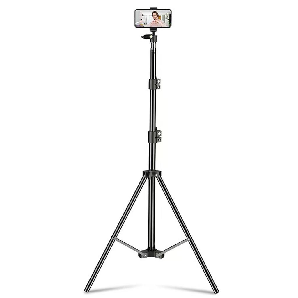 Phone Tripod Selfie Stick Portable Extendable Cell Phone Tripod Stand with Remote for Outdoor Travel 2.1M