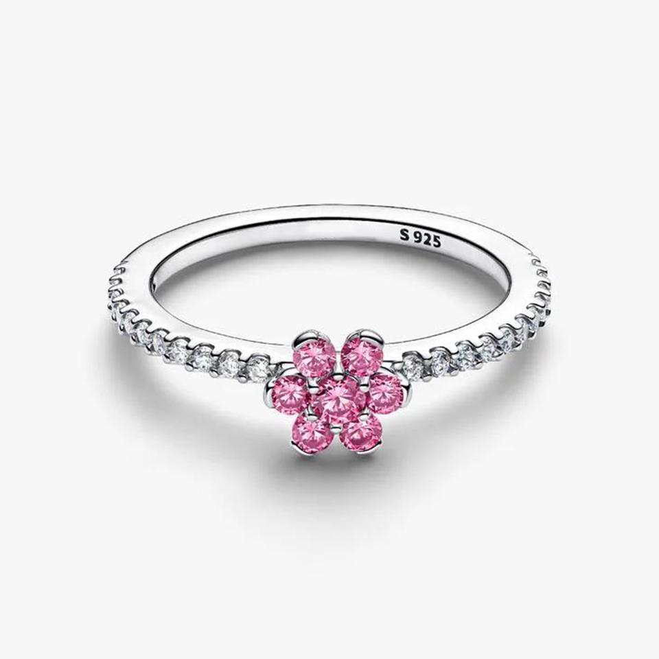2026 Nuovo Anello in Argento 925 Cuore Colorato Chakra Pianta Ape Specimen Fortuna Arco Corona Fiore Cocktail Gioiello Fascino Fai da Te Raffinato