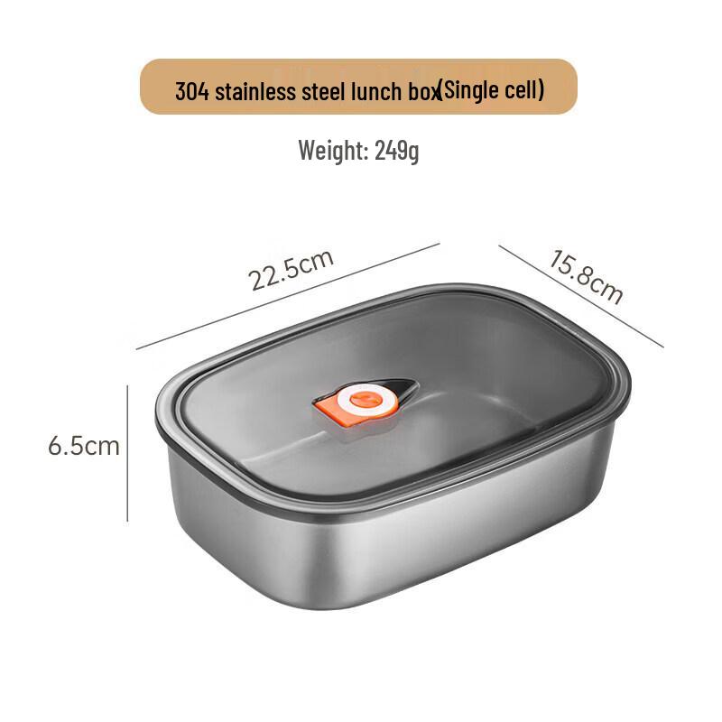 Qiwei Microwavable 316 Stainless Steel Lunch Box