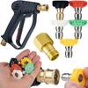 Zestaw 5 Dysz Z Pistoletem Do Myjki Ciśnieniowej – Różne Kąty Strumienia | Adapter Easy!Lock M22 | Wysoka Jakość Wykonania