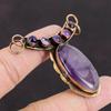 Star Amethyst Pendant African Amethyst Pendant Handmade Copper Pendant Gemstone Pendant Copper Jewelry Women's Special Gift Stylish Pendant