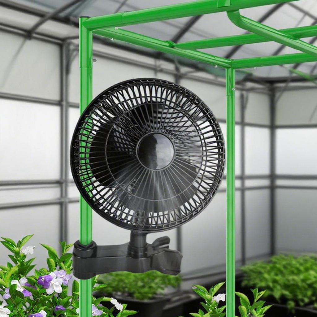 Clip on Fan Auto-Oscillating Fan rotatable plant growth fan Hydroponics Quiet Adjustable Fan 2 Speeds For Grow Tent Room