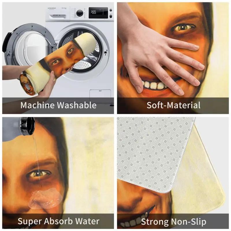 Custom Aphex Twin Doormat Anti-Slip Entrance Kitchen Bathroom Door Floor Mat Garden Rug Carpet Footpad