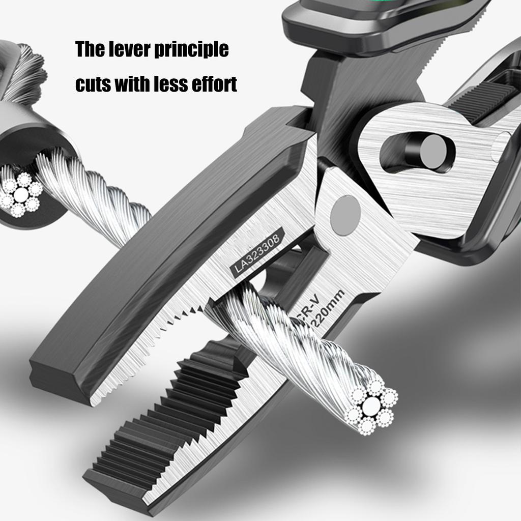 Exzentrische Drahtschneiderzange 8,5 Zoll Hochfester Stahl Kabelschneider für Elektriker Klemmwerkzeug und Heimwerker