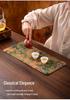 Xiangyunsha Chinese Zen Double-Sided Waterproof Tea Mat - Thickened Tablecloth for Dry Brew