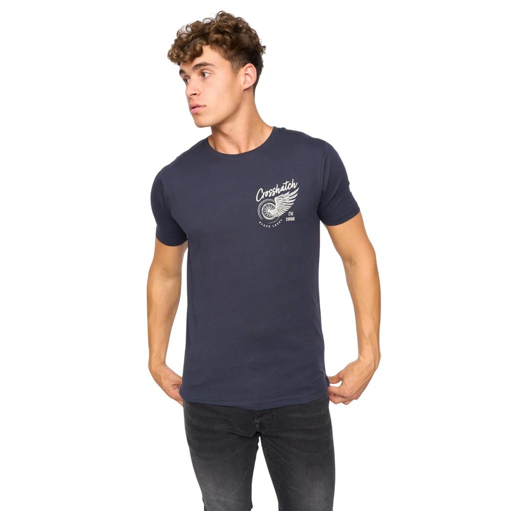 Crosshatch Mens Motohub T-Shirt (Pack of 5)