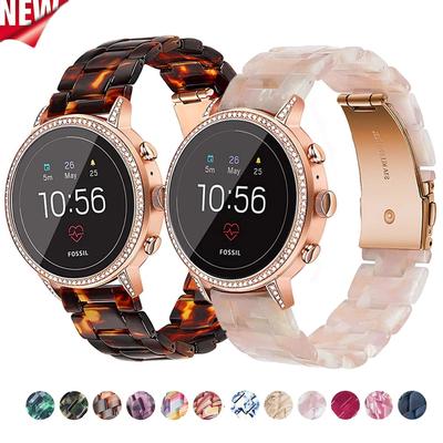 Priehľadný živicový remienok pre Huawei Watch GT5/4 GT3/5pro 46mm Pre Samsung Galaxy Watch 6 3 45mm Gear S3 Dámsky remienok pre Seiko 22mm