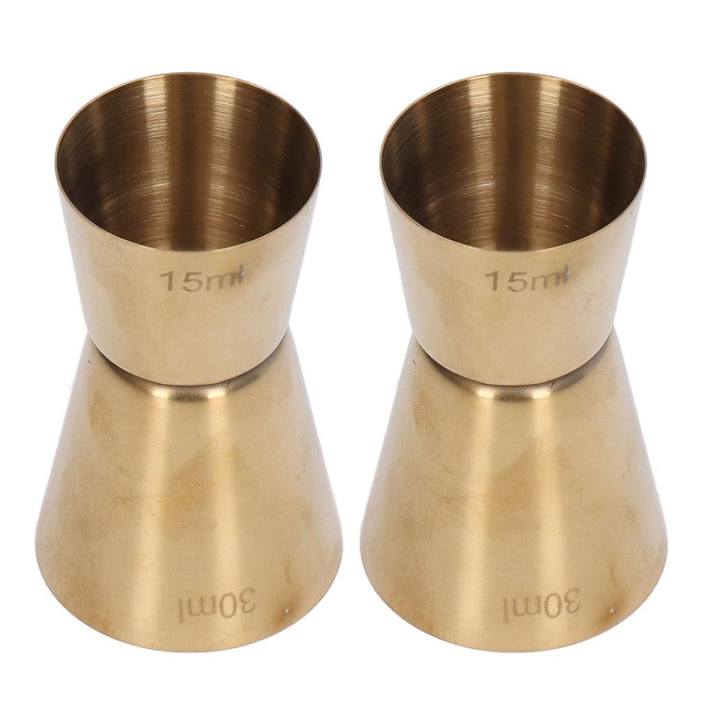 Double Head Cocktail Jigger Stainless Steel Gold Wine Jigger Bar Measuring Cup for Restaurant
