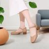 women fashion sweet beige buckle strap high quality office pumps lady casual brown spring summer heel shoes ab643