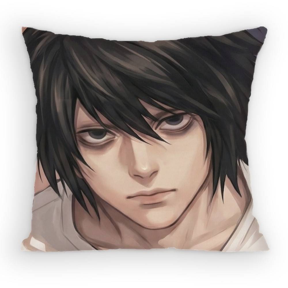 Anime Death Note L Pillow Case Sofa Living Room Bedroom Headboard Backrest Cushion Square Cushion Nap Time