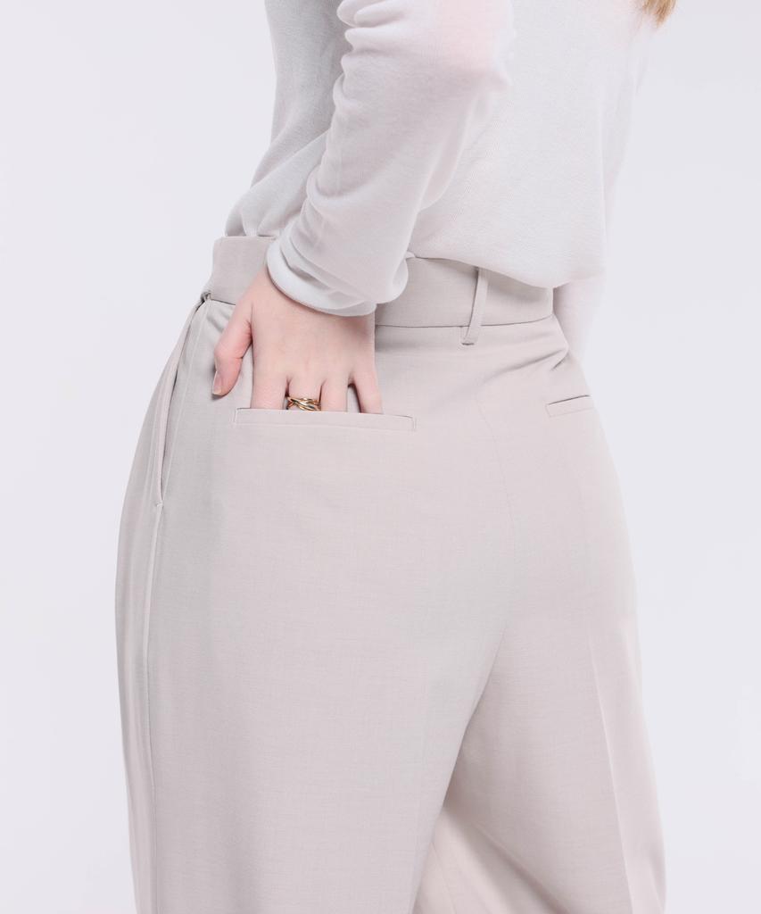 Kankeu Hidden Band Slacks - Beige