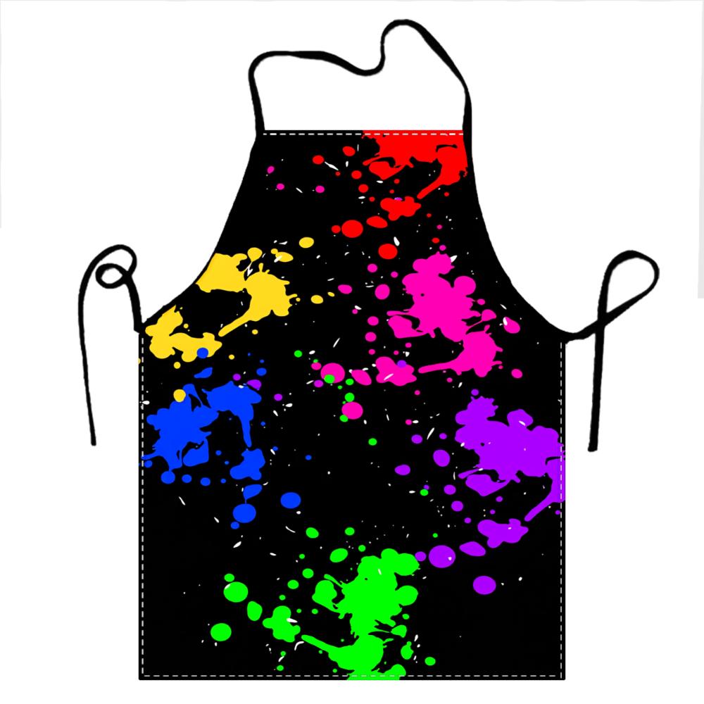 Colorful Paint Splatter Apron For Art And Cooking Activities