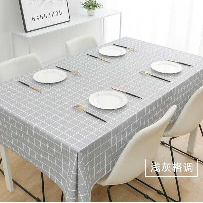 PVC Tablecloth Waterproof and Oil-proof Washable Net Red Desk Cloth Rectangular Dining Table Cloth Coffee Table Placemat