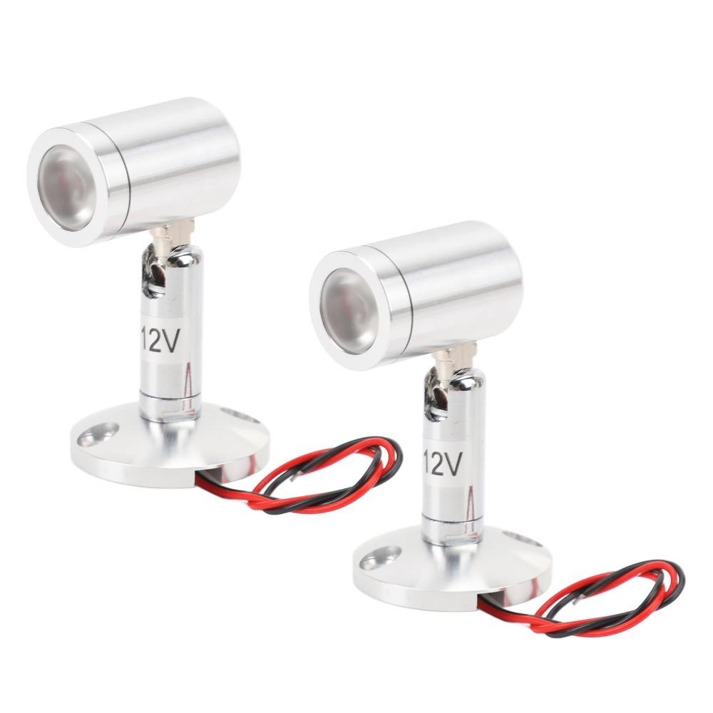 

2 Pack Silver LED Spotlights Aluminum Alloy Body Rotatable LED Spot Lights Indoor White Light 6000K