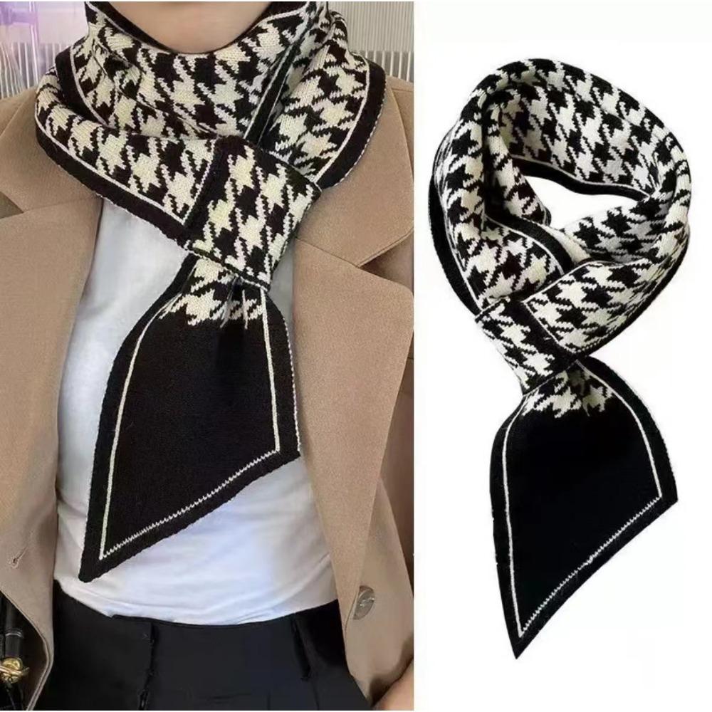 Outono e inverno cachecol Neck Care cachecol estreito pequeno longo malha cachecol pequeno moda premium senso cachecol feminino