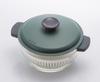 Bestco Microwave Cooking Oven Cooking Heat Resistant Glass Pot Khaki LLG484 Lock Lock 1.0L &