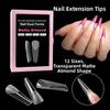 With Inner French Line French Nail Molds Coffin Shape 12 Sizes Full Cover Nail Molds Square Shape Almond Shape