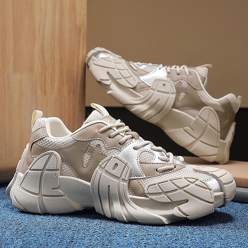 Men's Shoes New Summer Breathable Sports and Leisure Shoes Men's Outdoor Mesh Shoes Platform-soled Personalized Mecha Shoes Shoes