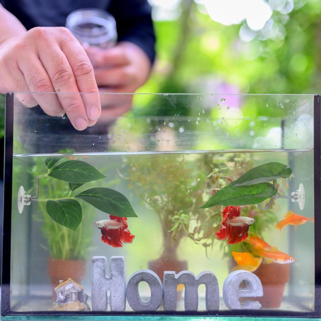 1 PC Betta Fish Hammock Soft Aquarium Decor Plastic Plants that Won’t Damage Fishtail Tank Fish Spawning Grounds Resting Bed