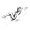 Dancing Girl Sexy Women Pattern Sticker PVC Self-adhesive Vinyl Decal Truck Window Body Styling Decoration Sticker Accessories
