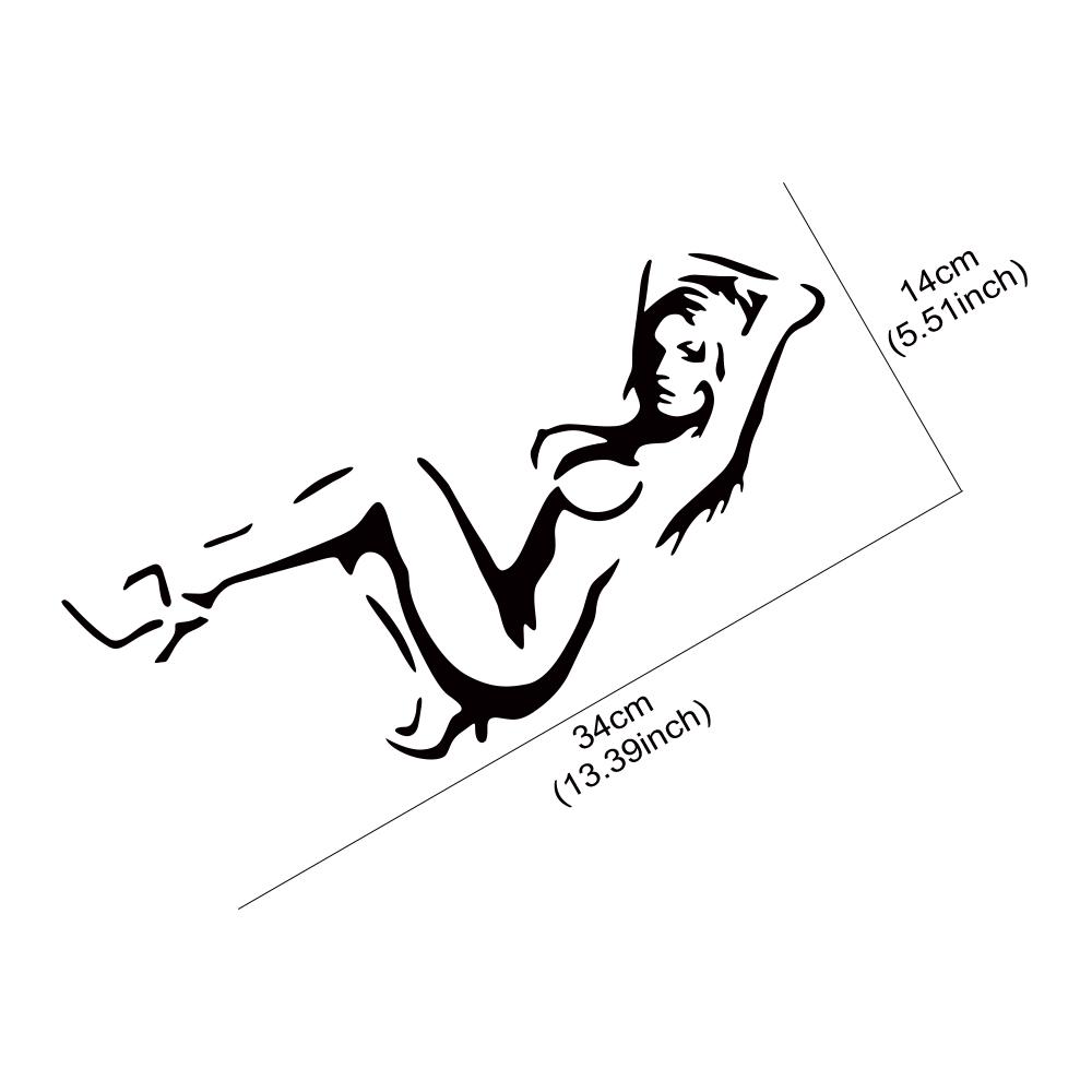 Dancing Girl Sexy Women Pattern Sticker PVC Self-adhesive Vinyl Decal Truck Window Body Styling Decoration Sticker Accessories