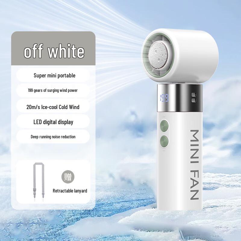 Portable Ice Compress Semiconductor Cooling Handheld Fan 3000mAh