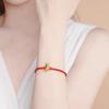 Vietnamese Gold-Plated Gourd Bracelet with Red String and Copper Accents for Couples