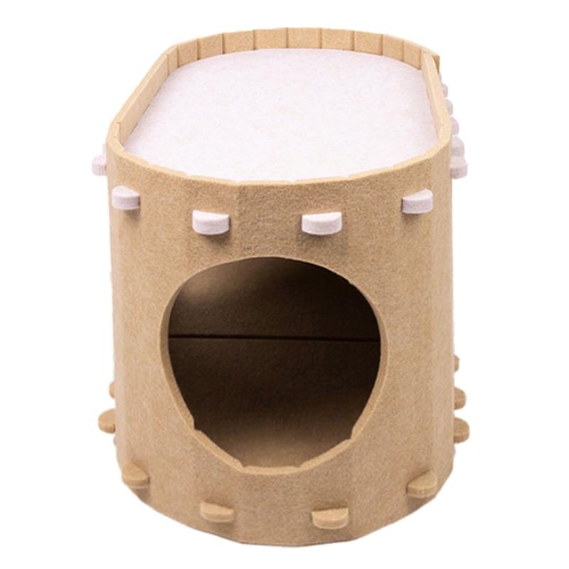 DoubleDecks Cats House Sleeping Bed Scratchproof Sleeping Bed Tunnel