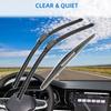 3PCS For Nissan X-Trail T31 2007-2013 24"+16"+14" Front Rear Wiper Blades Windshield Windscreen Window Cutter Accessories 2009 2010 2011 2012 2013