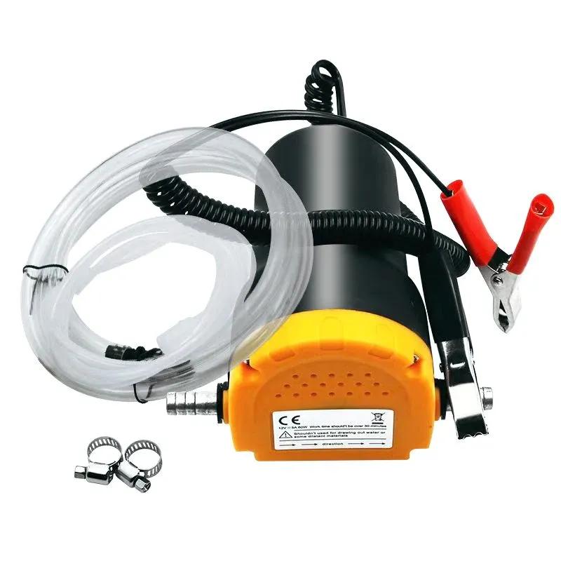 Car Oil Pump Car Engine Oil Pump 12V Electric Diesel Fluid Sump Extractor Scavenge Fuel Transfer Suction Boat Motorbike Electric