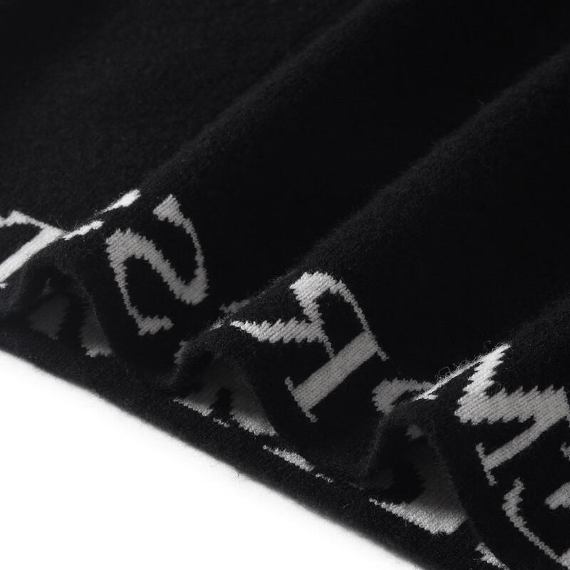 TUHUANG Women's Pure Wool Jacquard Knit Sweater