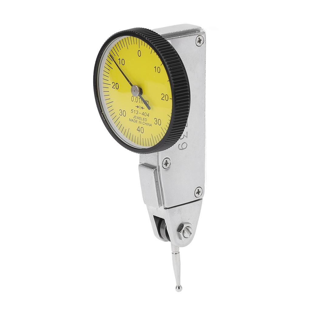Dial Test Indicator 0mm 40mm 0mm Range 0.01mm Accuracy Precise Yellow Dial Test Indicator Gauge