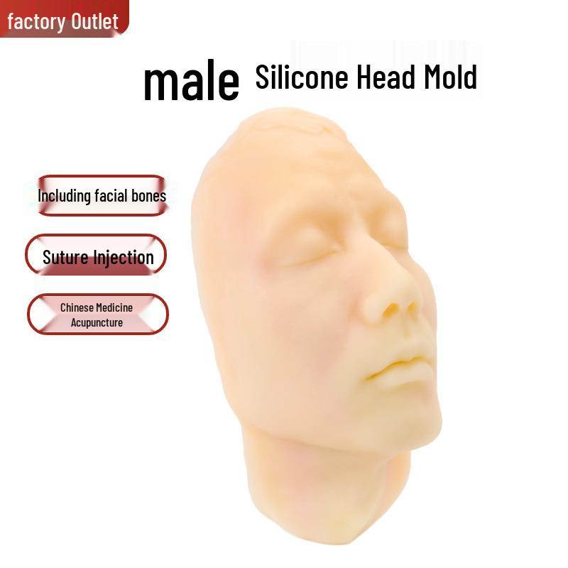 Silicone Head Mold for Facial Injection