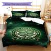 Set Biancheria da Letto con Motivo Logo Celtic FC Copripiumino Federa Decorazione per la Casa Regalo (1 * copripiumino + 2 * federa, senza nucleo)