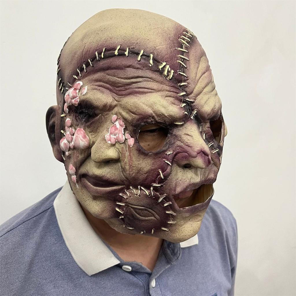 Strašidelná halloweenská maska ​​hororová maska ​​Cosplay rekvizity Halloweenská maska ​​na obličej