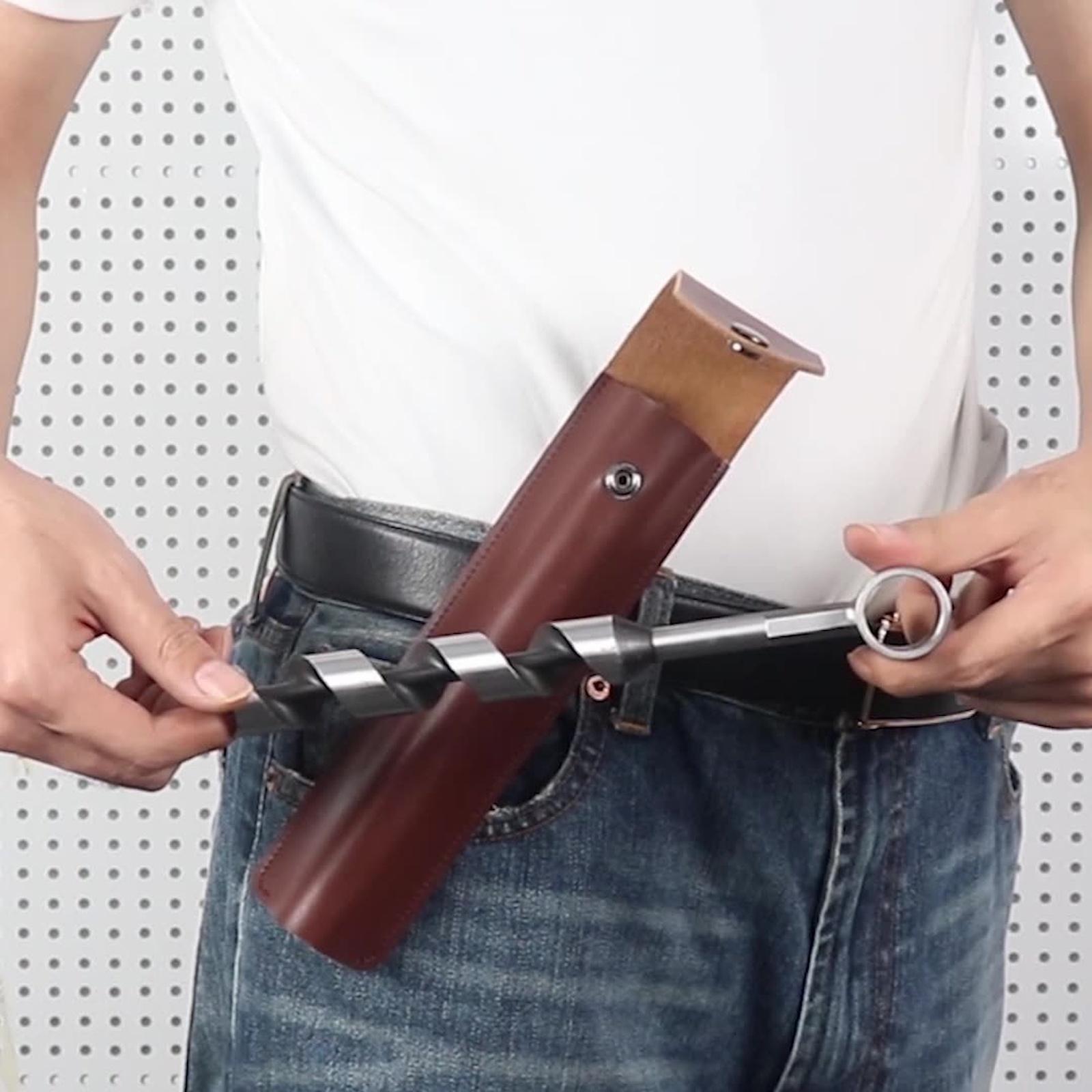 

Hand Wood Drill with Leather Case Manual Bushcraft Set Multifunctional Manual Wood Drill for Camping Building One Size коричневый