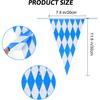 CHRORINE 99 Feet Oktoberfest Pennant Banner Bavarian Bunting Flags, Oktoberfest Decorations Party Supplies, German Party, October Festival