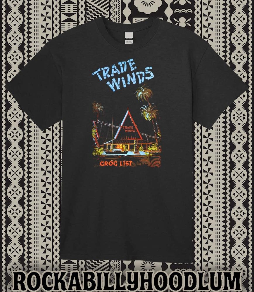 

Retro Tiki Art Tee T Shirt Mug Bar Restaurant Polynesian Trade Winds Unisex T-Shirt XXXL