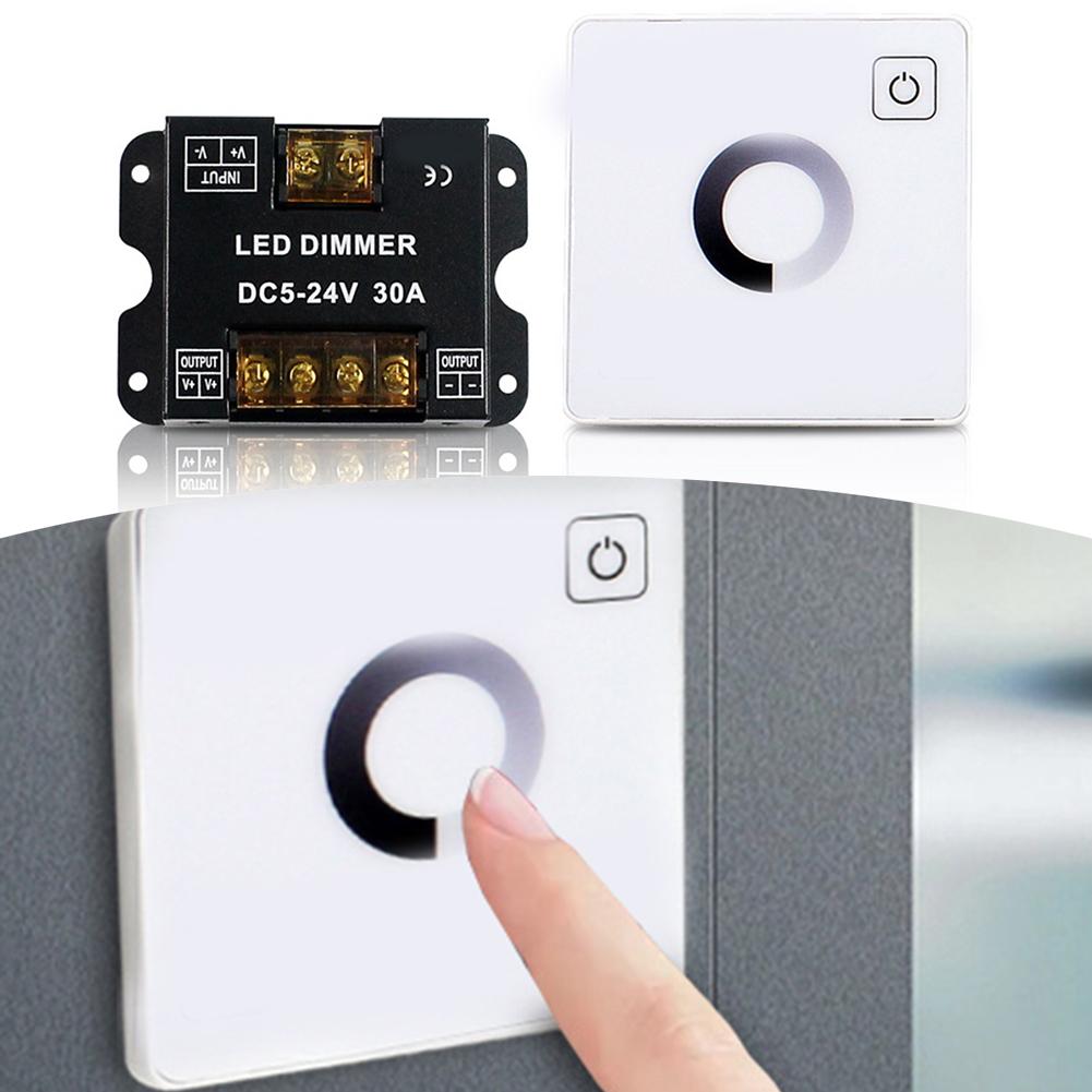 

DC 5V-24V Контролер LED Контролер для світлового оформлення подій Широка сумісність Для світлодіодних стрічок Ємнісний сенсорний екран China Mainland