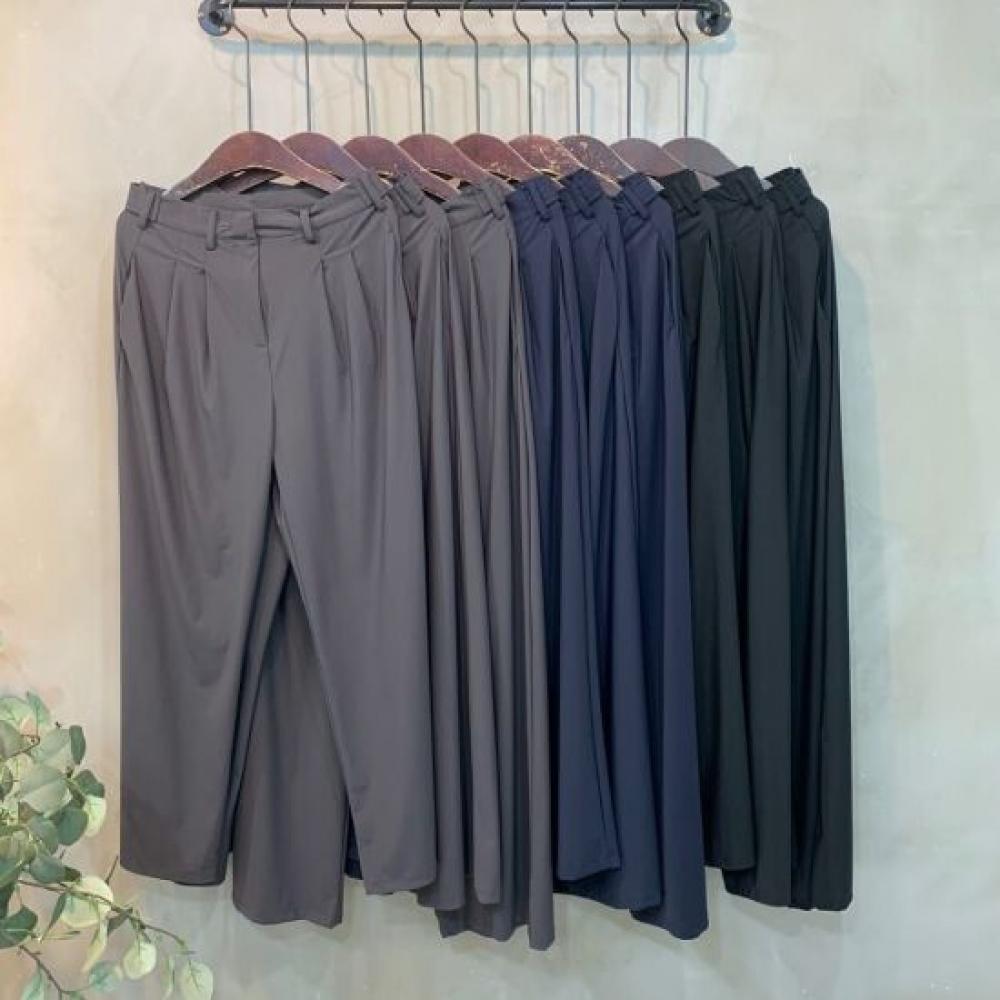 C S In The Room Ykk Zipper pIntuCk Wide SlaCkS 3 ColorS