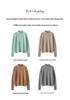 Women's Korean Style Floral Yarn Cashmere Sweater - Autumn/Winter Half-High Collar Loose Slimming Pullover
