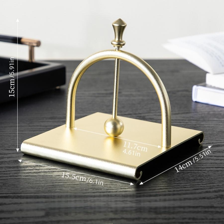 1pc Square Tissue Holder Gold Arch Bridge Napkin Dispenser Holder Hotel Restaurant Table Decoration Napkin Holder European