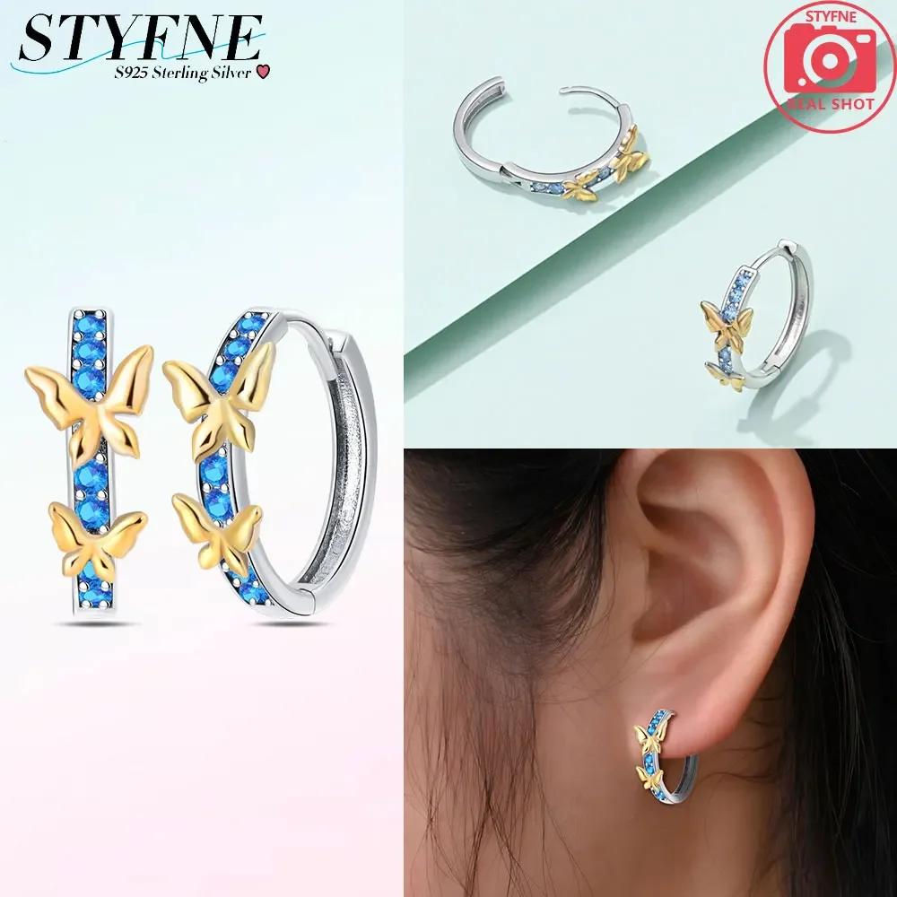 All New Silver S925 Honey Bees, Cats, Dogs Zircon Earrings and Eardrop Simple Fine Jewelry Women Girls Party Gift